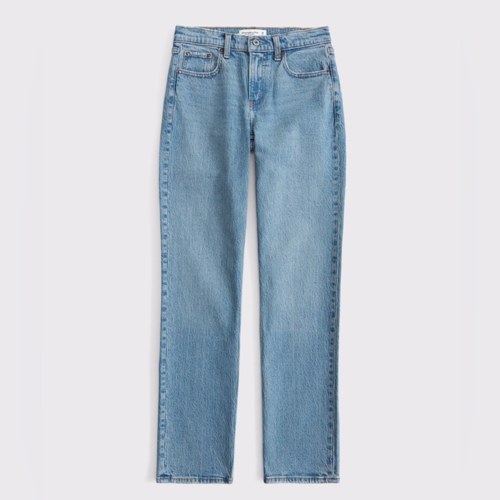 Abercrombie & Fitch Light Blue Straight Leg Jeans